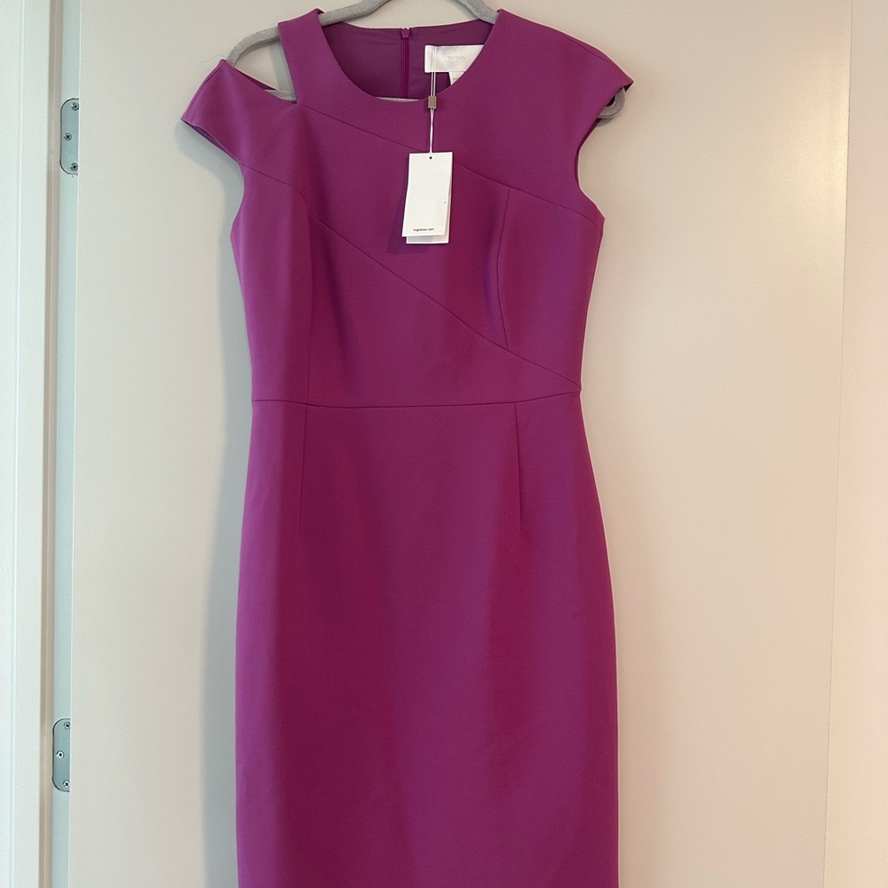 PURPLE/PINK HUGO BOSS WORK DRESS